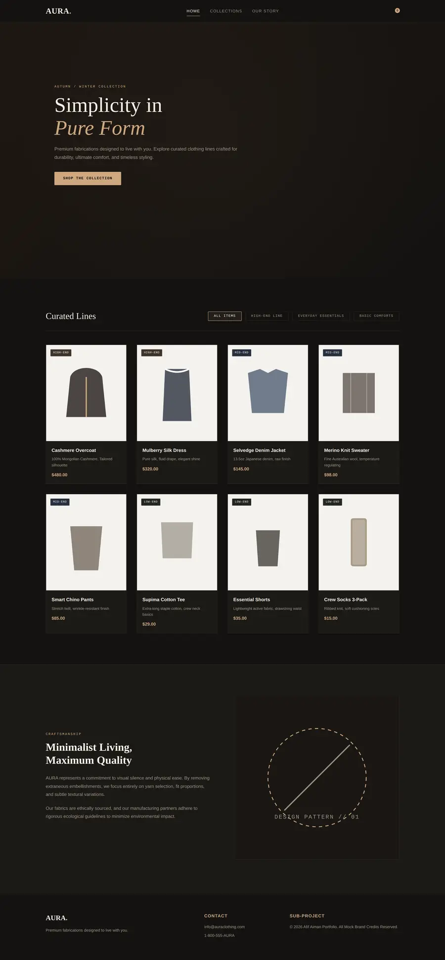 AURA — full page scroll