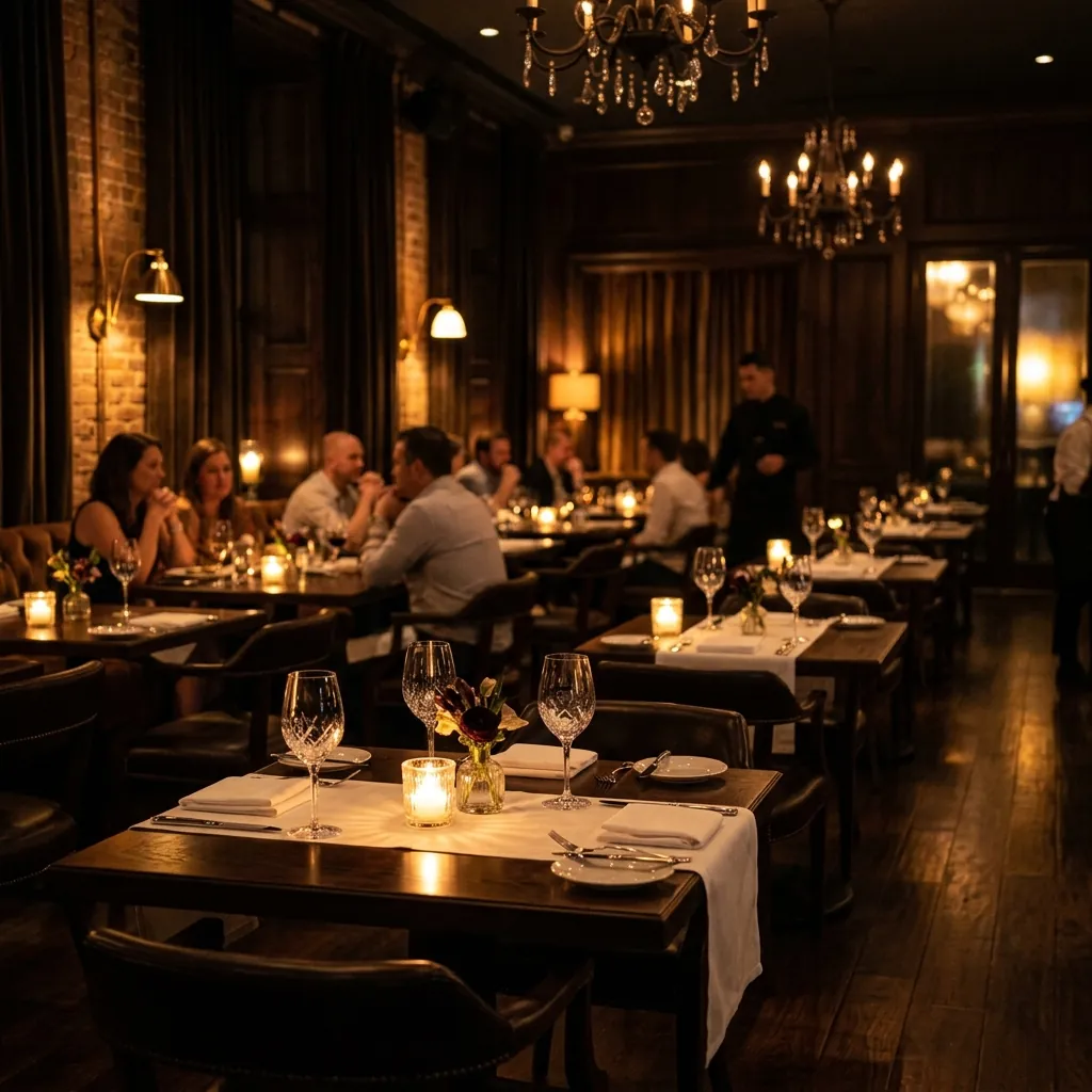 Luxury restaurant dining room